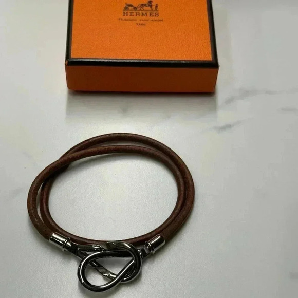 Hermes Jewelry - Hermes Atame Leather Bracelet or Choker + Box